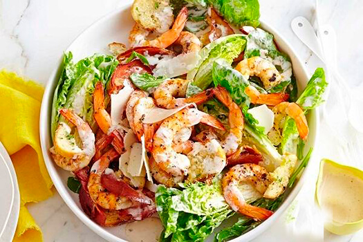 Салат цезарь с курицей\креветка